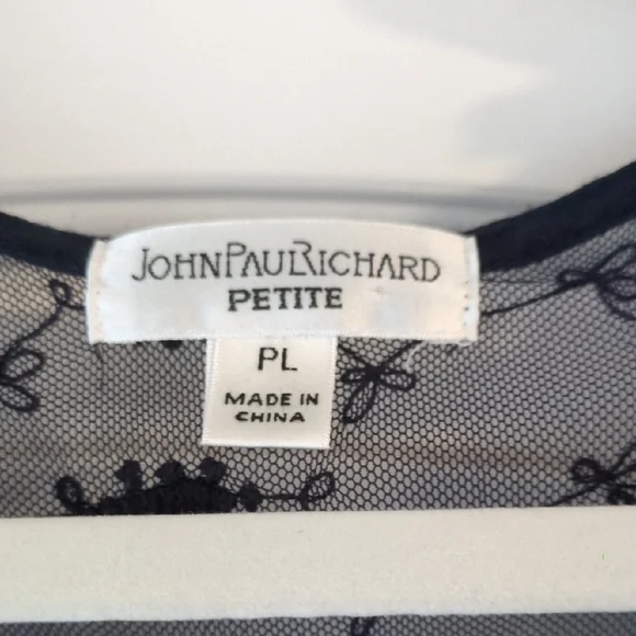 JohnPaulRichard Black Lace Blouse - Picture 3 of 6